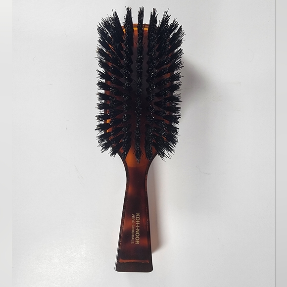 Rectangular Boar Bristle Hairbrush - 6.8 x 1.8 in. - Cellulose Acetate Handles - Picture 3 of 10